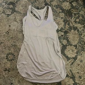 Lululemon twist around two in one tank size 4 color, iced iris